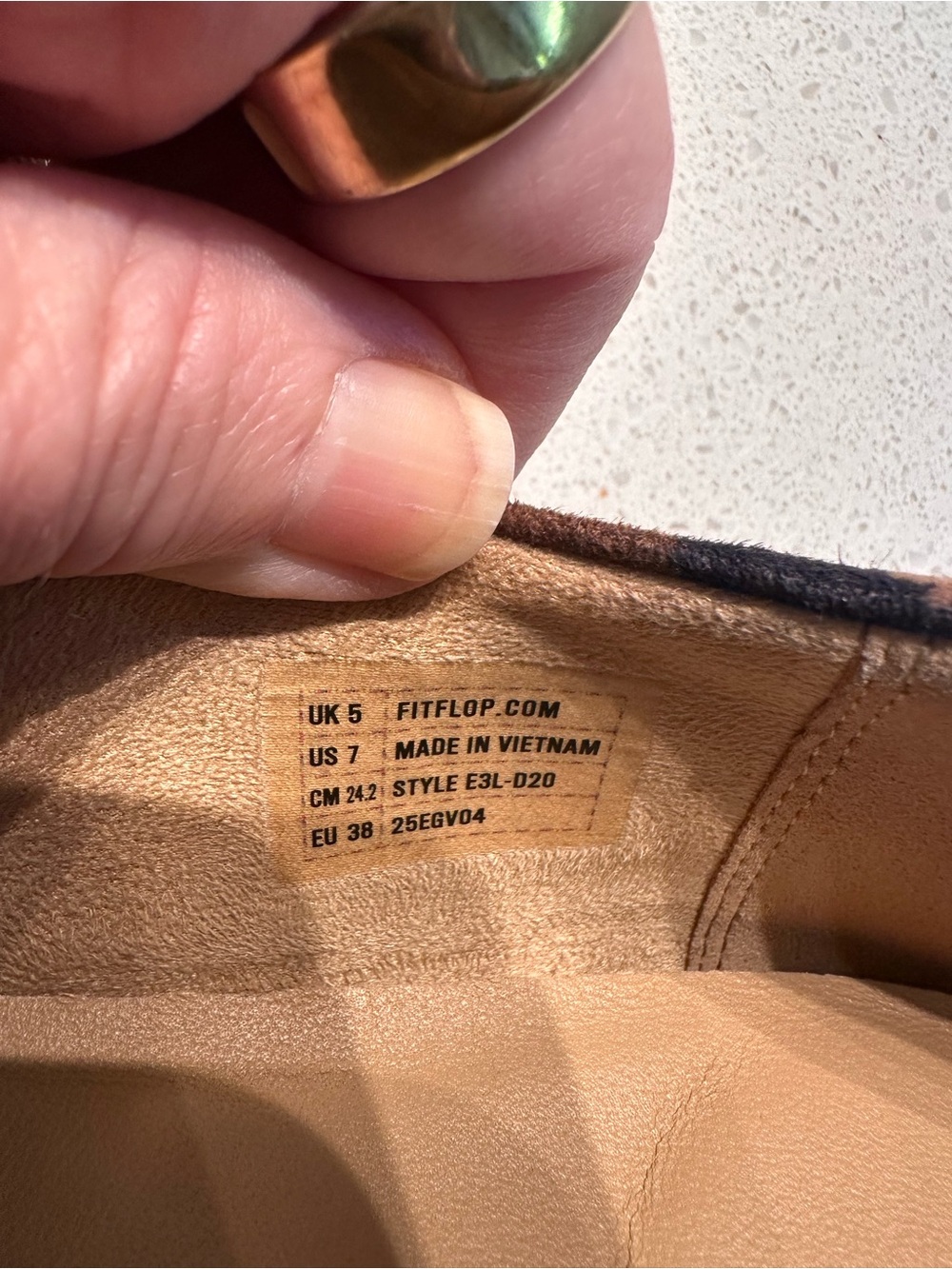 Fitflop Leopard Print Mary Jane Flat in Brown and Black - Picture 6 of 6